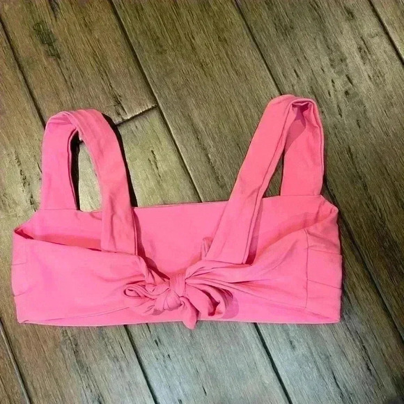 KAOHS pink bikini top tie  back size L - Picture 2 of 4